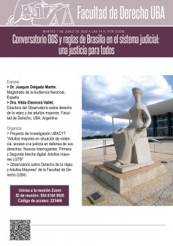 Conversatorio ODS y reglas de Brasilia en el sistema judicial: una justicia para todos