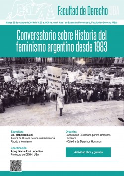 Conversatorio sobre Historia del feminismo argentino desde 1983