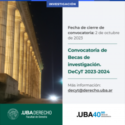 Convocatoria abierta Becas Inicio DeCyT 2023-2024