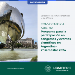 Convocatoria abierta - Programa para la participación en congresos y eventos científicos en Argentina - 2º semestre 2024