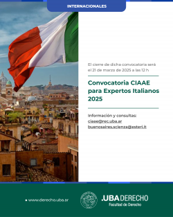Convocatoria CIAAE para Expertos Italianos 2025