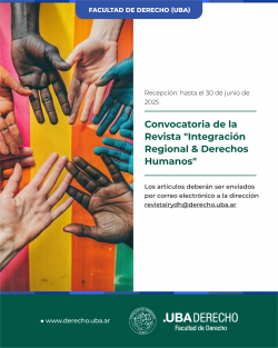 Convocatoria de la Revista "Integración Regional & Derechos Humanos"