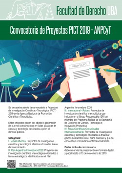 Convocatoria de Proyectos PICT 2019 - ANPCyT