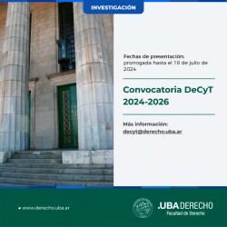 Convocatoria DeCyT 2024-2026