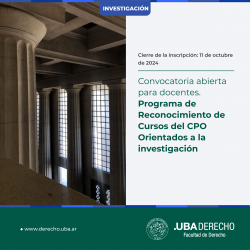 Programa de reconocimiento de cursos del CPO orientados a la investigación