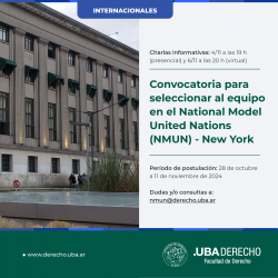 Convocatoria para seleccionar al equipo en el National Model United Nations (NMUN) - New York