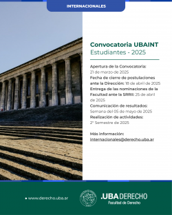 Convocatoria UBAINT - Estudiantes - 2025 