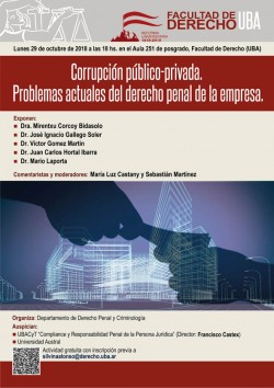 Corrupción público-privada. Problemas actuales del derecho penal de la empresa
