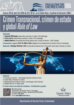 Crimen transnacional, crimen de estado y global Rule of Law