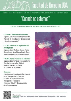 Cuando no estemos. Apoyos a las personas con discapacidad mental o intelectual