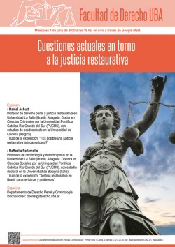 Cuestiones actuales en torno a la justicia restaurativa