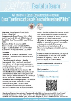 Curso "Cuestiones actuales de Derecho Internacional Público"