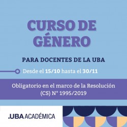 Curso de género para docentes de la UBA