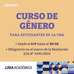 Curso de género para estudiantes de la UBA