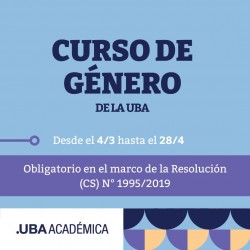 Curso de género para estudiantes, docentes y nodocentes de la UBA