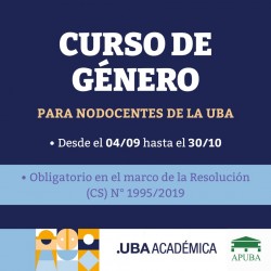 Curso de género para nodocentes de la UBA