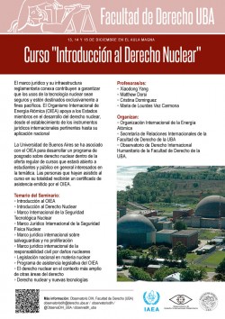 Curso "Introducción al Derecho Nuclear"
