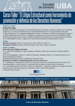 Curso-Taller: El Litigio Estructural como herramienta de promoción y defensa de los Derechos Humanos