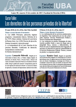 Curso-Taller "Los derechos de las personas privadas de la libertad"