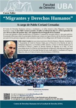 Curso-taller "Migrantes y Derechos Humanos"