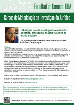 Cursos de Metodología en Investigación Jurídica