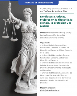 De diosas a juristas. Mujeres en la filosofía, la ciencia, la profesión y la justicia