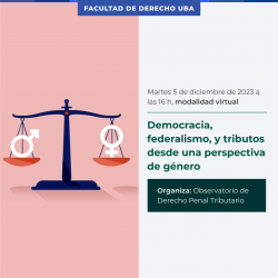 Democracia, federalismo, y tributos desde una perspectiva de género