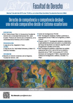 Derecho de competencia y competencia desleal: una mirada comparativa desde el sistema ecuatoriano