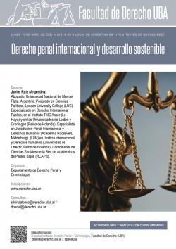 Derecho penal internacional y desarrollo sostenible