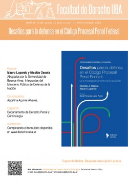 Desafíos para la defensa en el Código Procesal Penal Federal