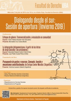 Dialogando desde el Sur. Sesión de apertura (Invierno 2019)
