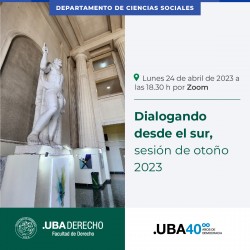 Dialogando desde el sur, sesión de otoño 2023