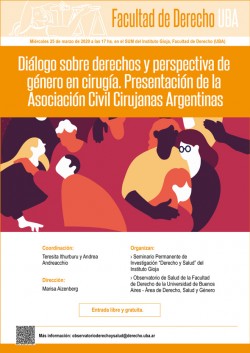 Diálogo sobre derechos y perspectiva de género en cirugía. Presentación de la Asociación Civil Cirujanas Argentinas
