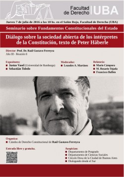 Diálogo sobre la sociedad abierta de los intérpretes de la Constitución, texto de Peter Häberle