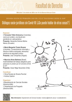 Diálogos socio-jurídicos sin Covid-19 (¿Se puede hablar de otras cosas?)