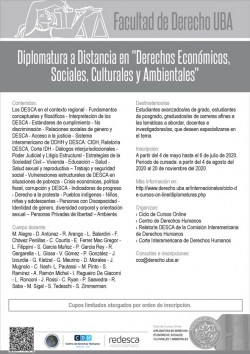 Diplomatura a Distancia en "Derechos Económicos, Sociales, Culturales y Ambientales"