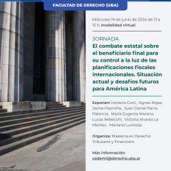 El combate estatal sobre el beneficiario final para su control a la luz de las planificaciones fiscales internacionales. Situación actual y desafíos futuros para América Latina