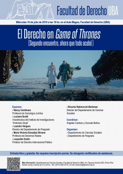 El Derecho en "Game of Thrones" (Segundo encuentro, ahora que todo acabó)