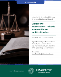El Derecho Internacional Privado ante conflictos multiculturales