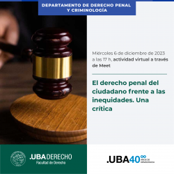 El derecho penal del ciudadano frente a las inequidades. Una crítica