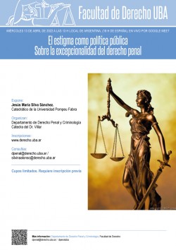 El estigma como política pública. Sobre la excepcionalidad del derecho penal