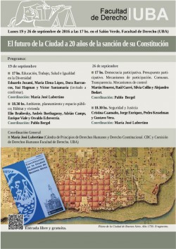 El futuro de la Ciudad a 20 años de la sanción de su Constitución