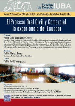 El Proceso Oral Civil y Comercial, la experiencia del Ecuador