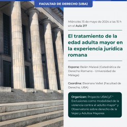 El tratamiento de la edad adulta mayor en la experiencia jurídica romana