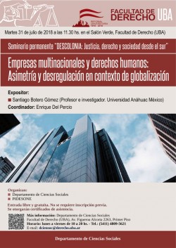 Empresas multinacionales y derechos humanos: Asimetría y desregulación en contexto de globalización