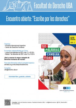 Encuentro abierto: "Escribe por los derechos"