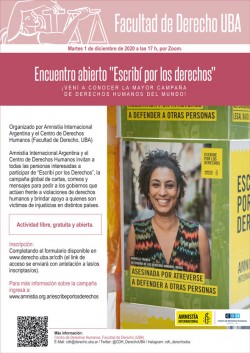 Encuentro abierto "Escribí por los derechos"