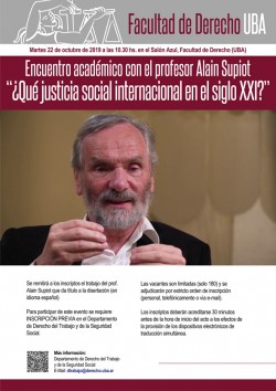 Encuentro académico con el profesor Alain Supiot