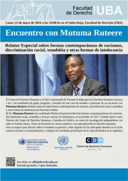 Encuentro con Mutuma Ruteere