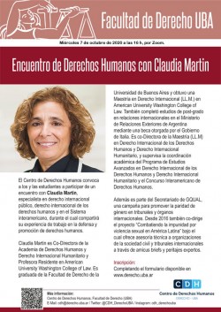 Encuentro de Derechos Humanos con Claudia Martin